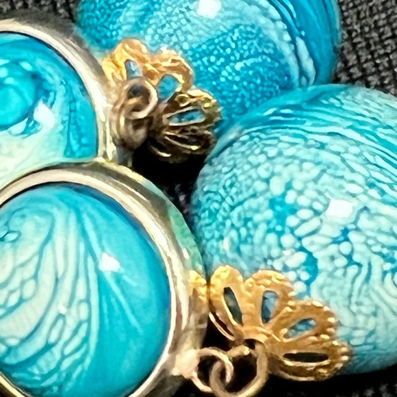 Post dangle earrings. Earth Vibe. - Picture 5 of 8
